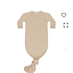 NWOT Uaua newborn kimono gown- beige/latte
